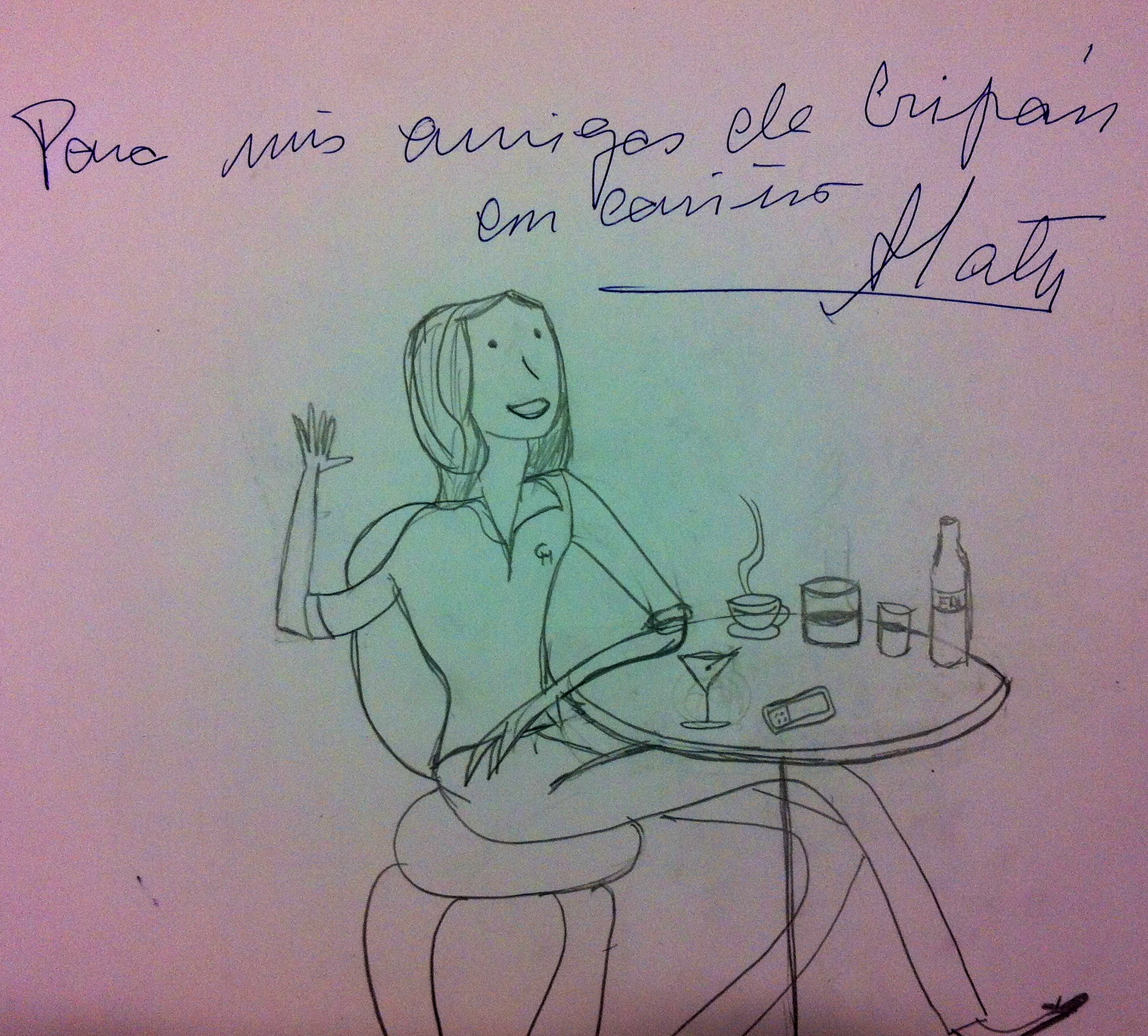 Porque no sólo de pan vive el hombre. A las chicas nos gusta seguir los consejos de una grande de la moda que nos firmo esta divertida ilustración.